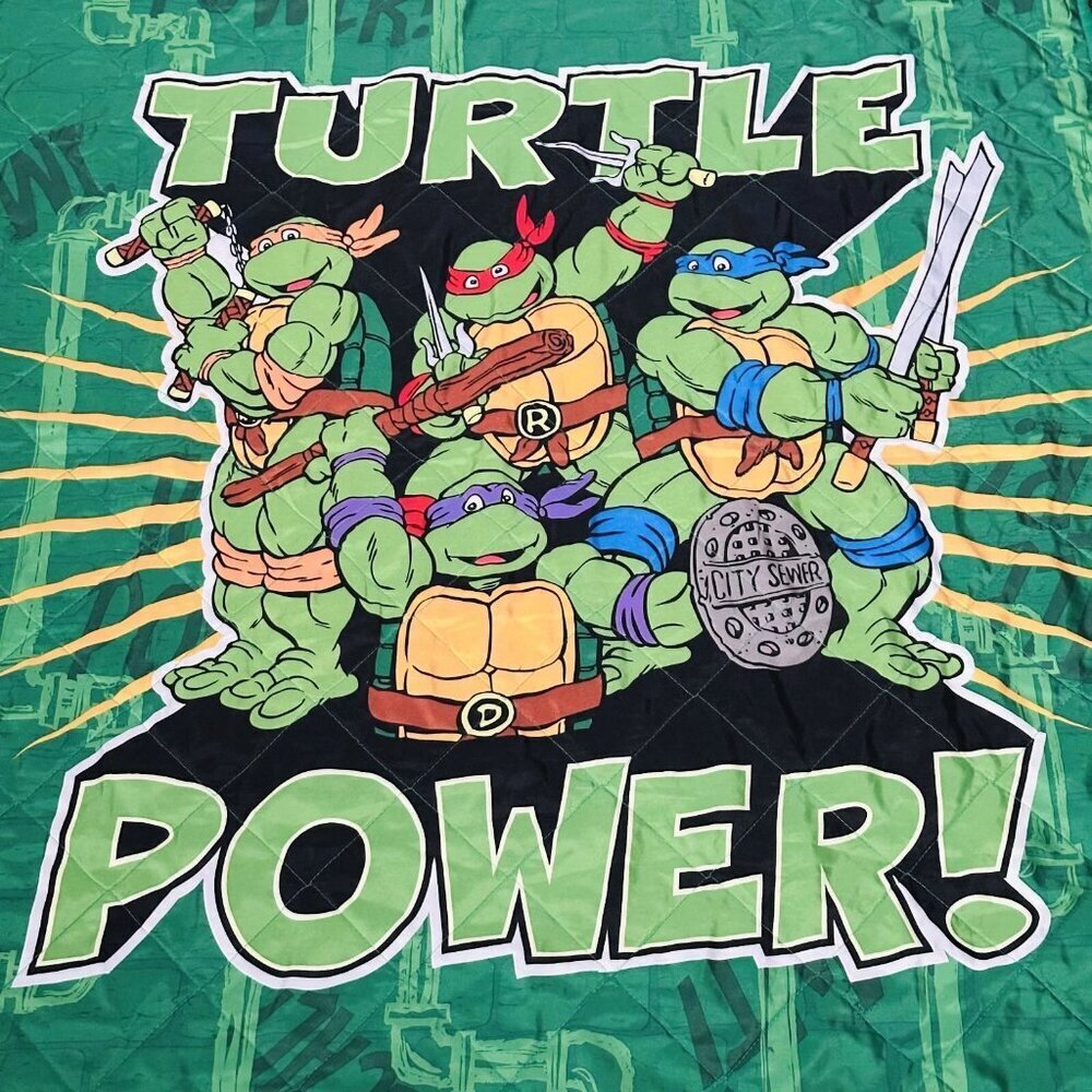 Nickelodeon Baby Teenage Mutant Ninja Turtles TMNT Throw Blanket 58”x42" - Picture 3 of 6